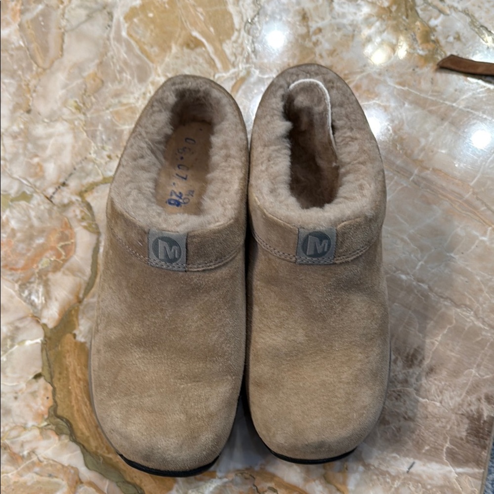 Merrell Tan Suede Flats